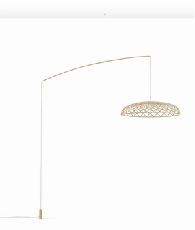 Flos Skynest Motion Floor Lamp, Almond garden LED light