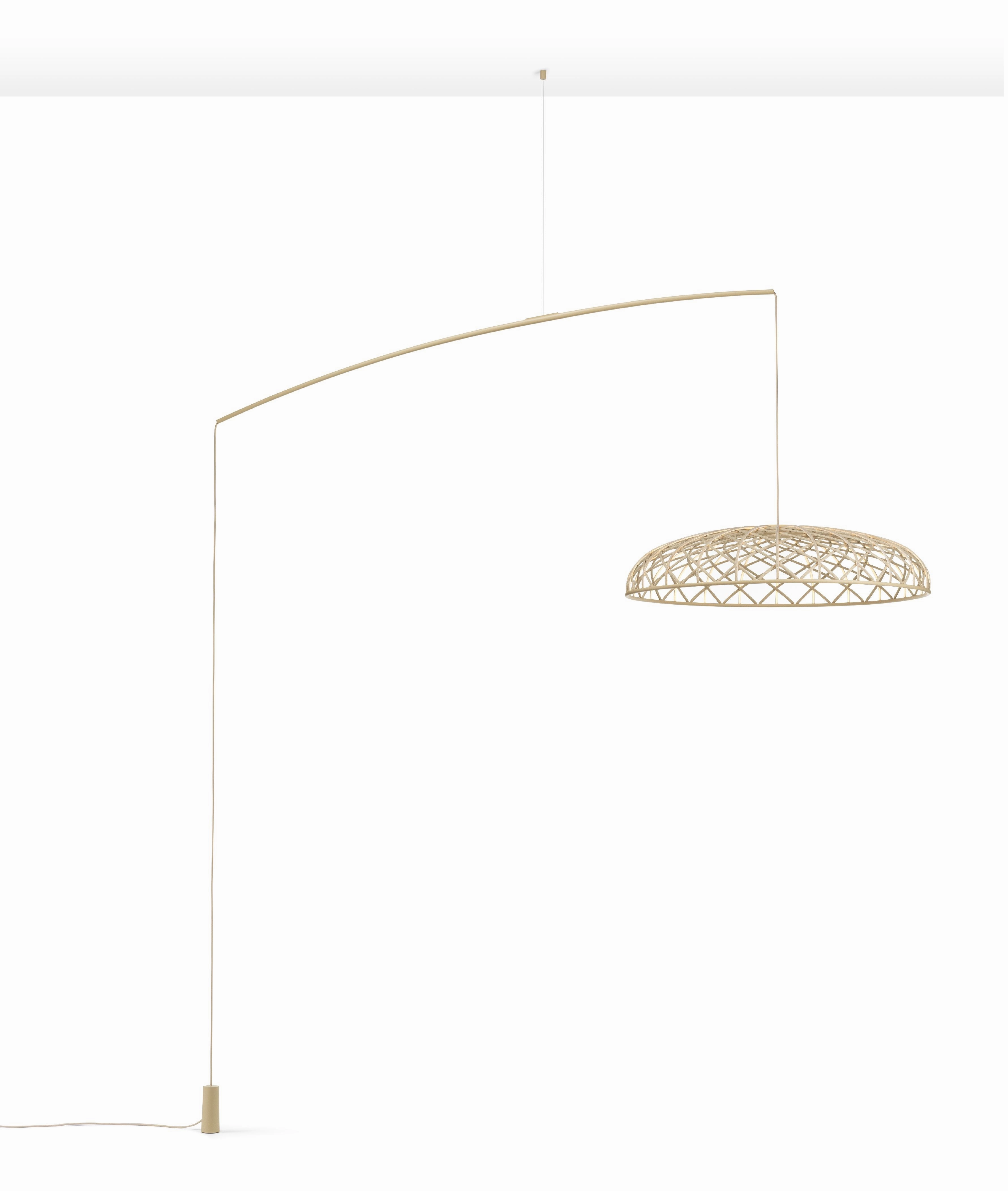 Flos Skynest Motion Floor Lamp, Almond garden LED light