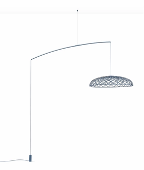 Flos Skynest Motion Floor Lamp, Blue Tomaline garden LED light