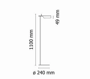 Flos Tab Floor Lamp, Dark Green