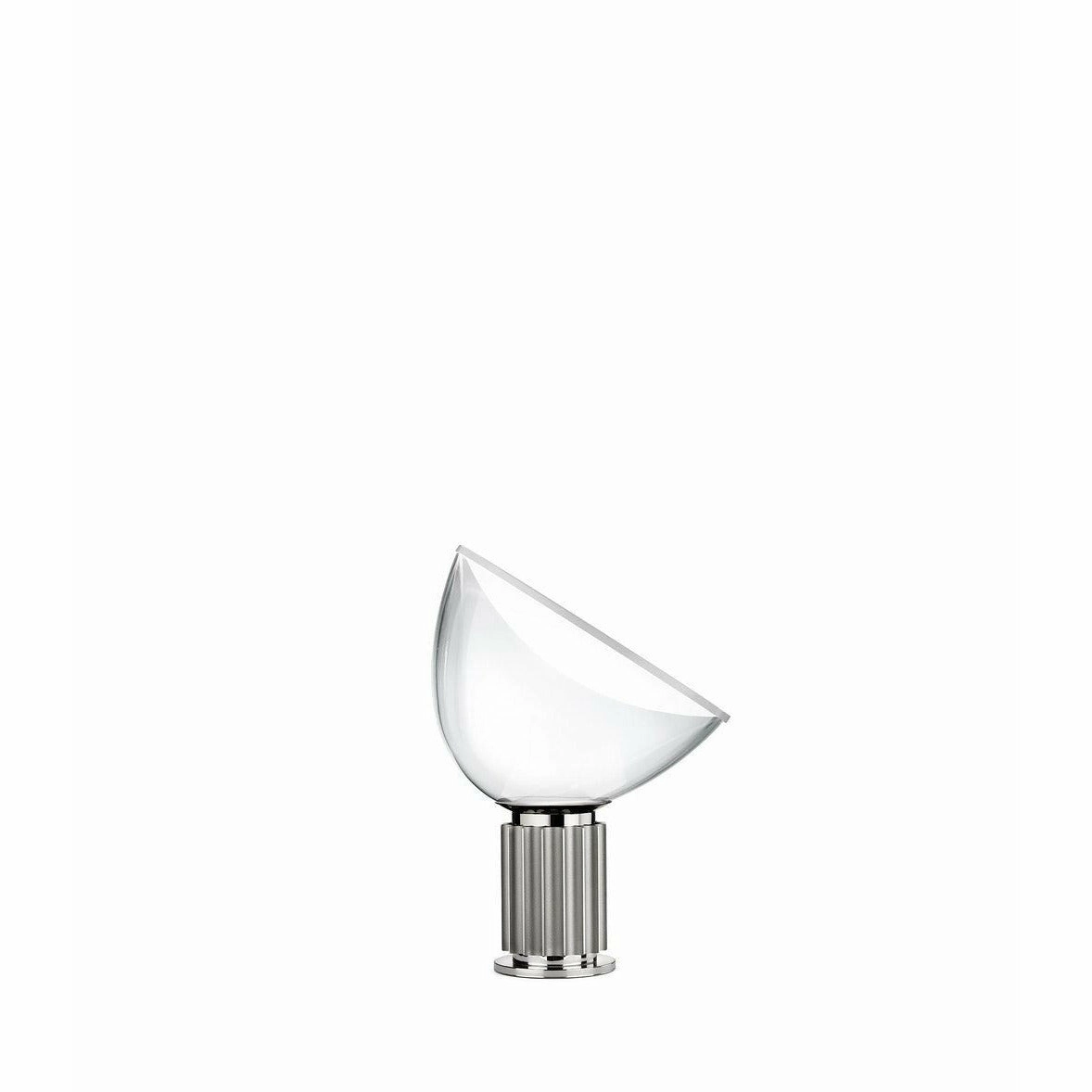 Flos Taccia Small Table Lamp Glass Shade Small, Silver designer outdoor lamp
