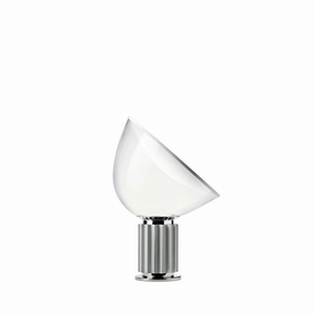 Flos Taccia Table Lamp Glass Shade, Silver Louis Poulsen chandelier