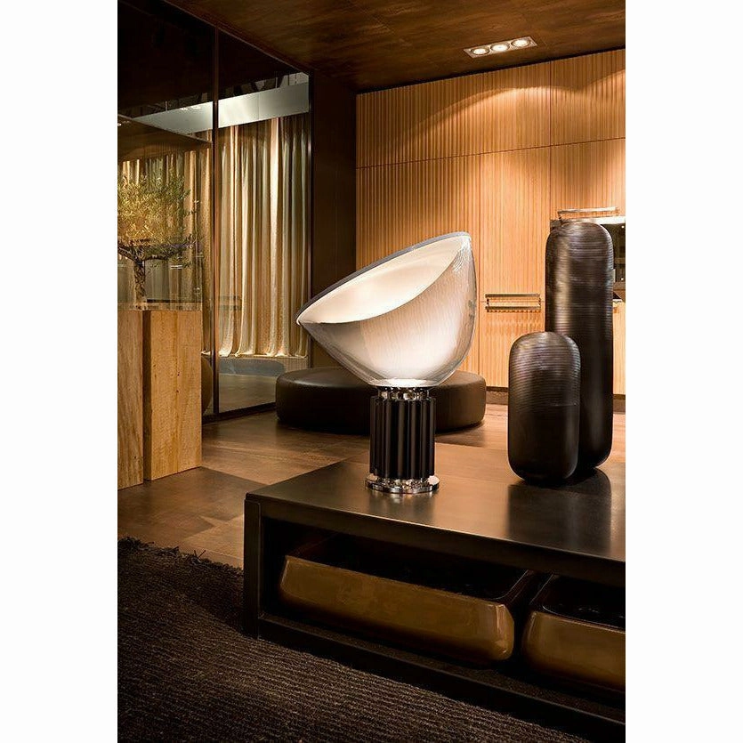 Flos Taccia Table Lamp Plastic Shade, Silver