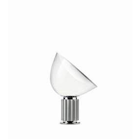 Flos Taccia Table Lamp Plastic Shade, Silver Louis Poulsen chandelier