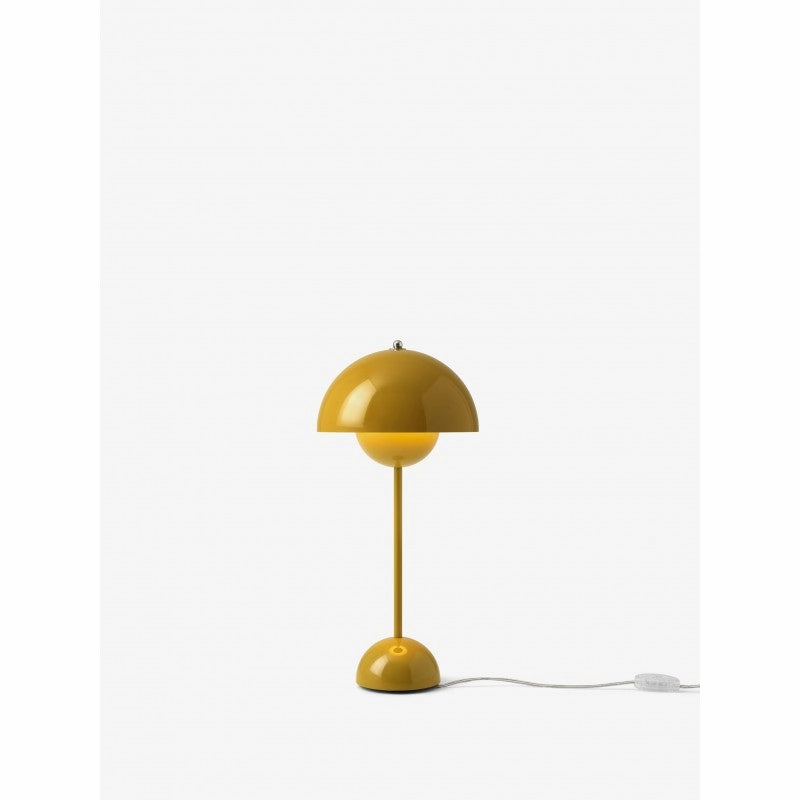 FLOWERPOT BORDLAMPE VP3 MUSTARD ambient lighting fixture