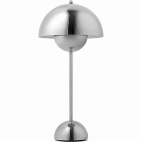 FLOWERPOT VP3 KROM PLATED BORDLAMPE ambient lighting fixture