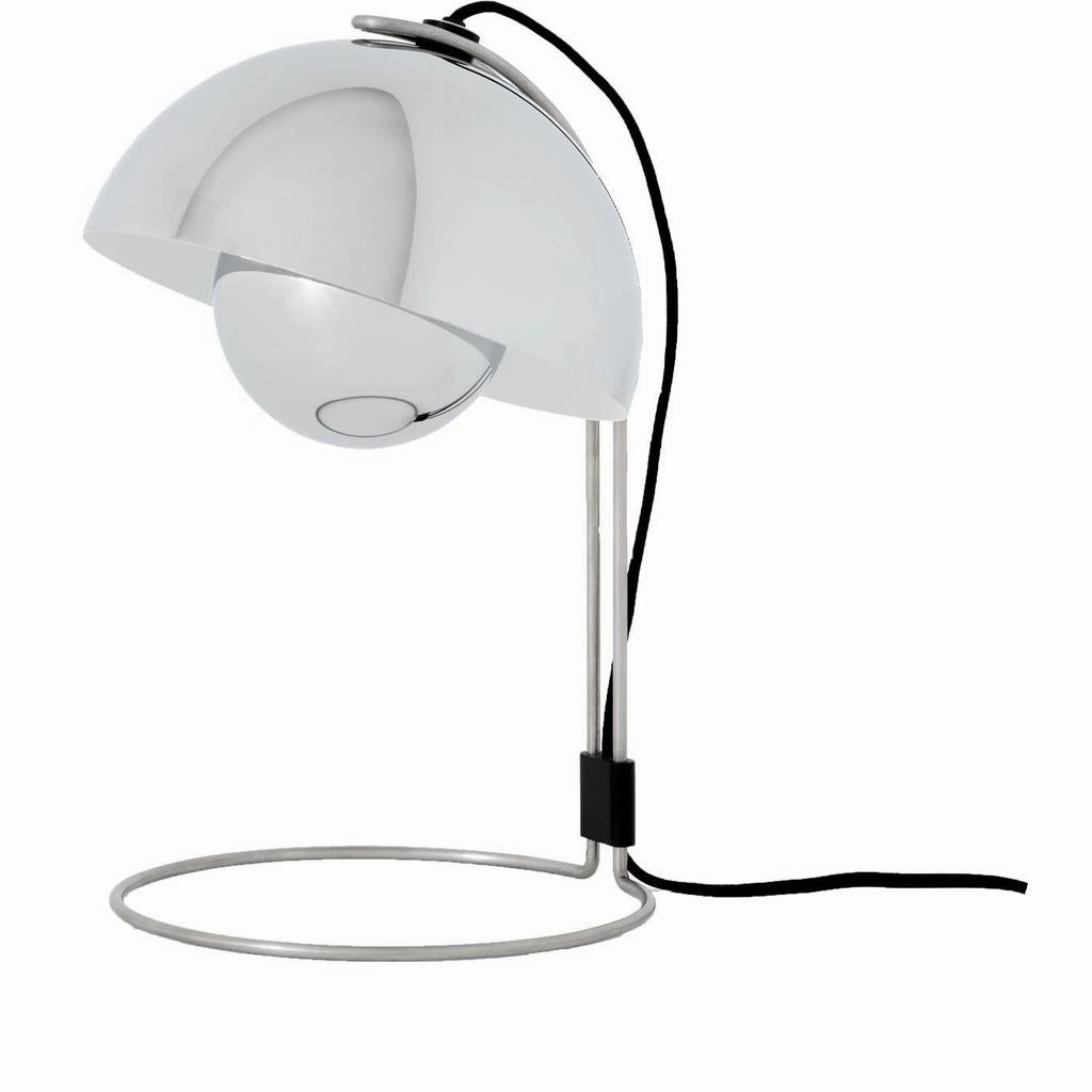 FLOWERPOT VP4 KROM PLATED BORDLAMPE ambient lighting fixture