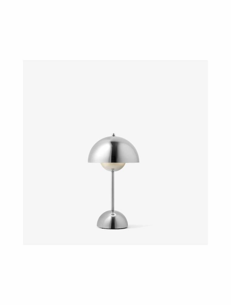 FLOWERPOT VP9 - MAGNET OPLADER PORTABLE - KROM PLATED ambient lighting fixture