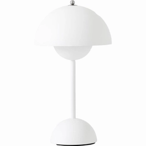 FLOWERPOT VP9 - MAGNET OPLADER PORTABLE - MAT HVID ambient lighting fixture