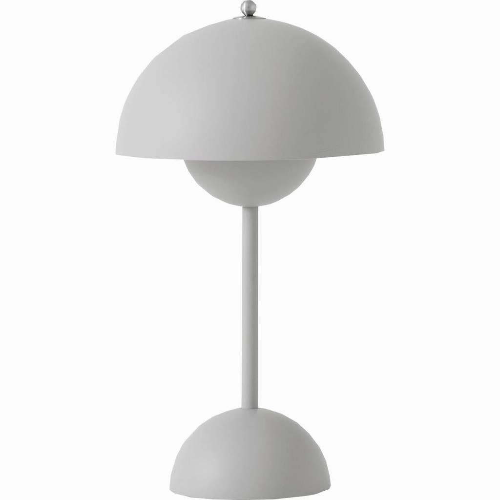 FLOWERPOT VP9 - MAGNET OPLADER PORTABLE - MAT LYS GR ambient lighting fixture