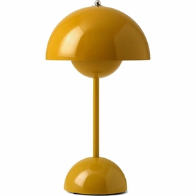FLOWERPOT VP9 - MAGNET OPLADER PORTABLE - MUSTARD ambient lighting fixture