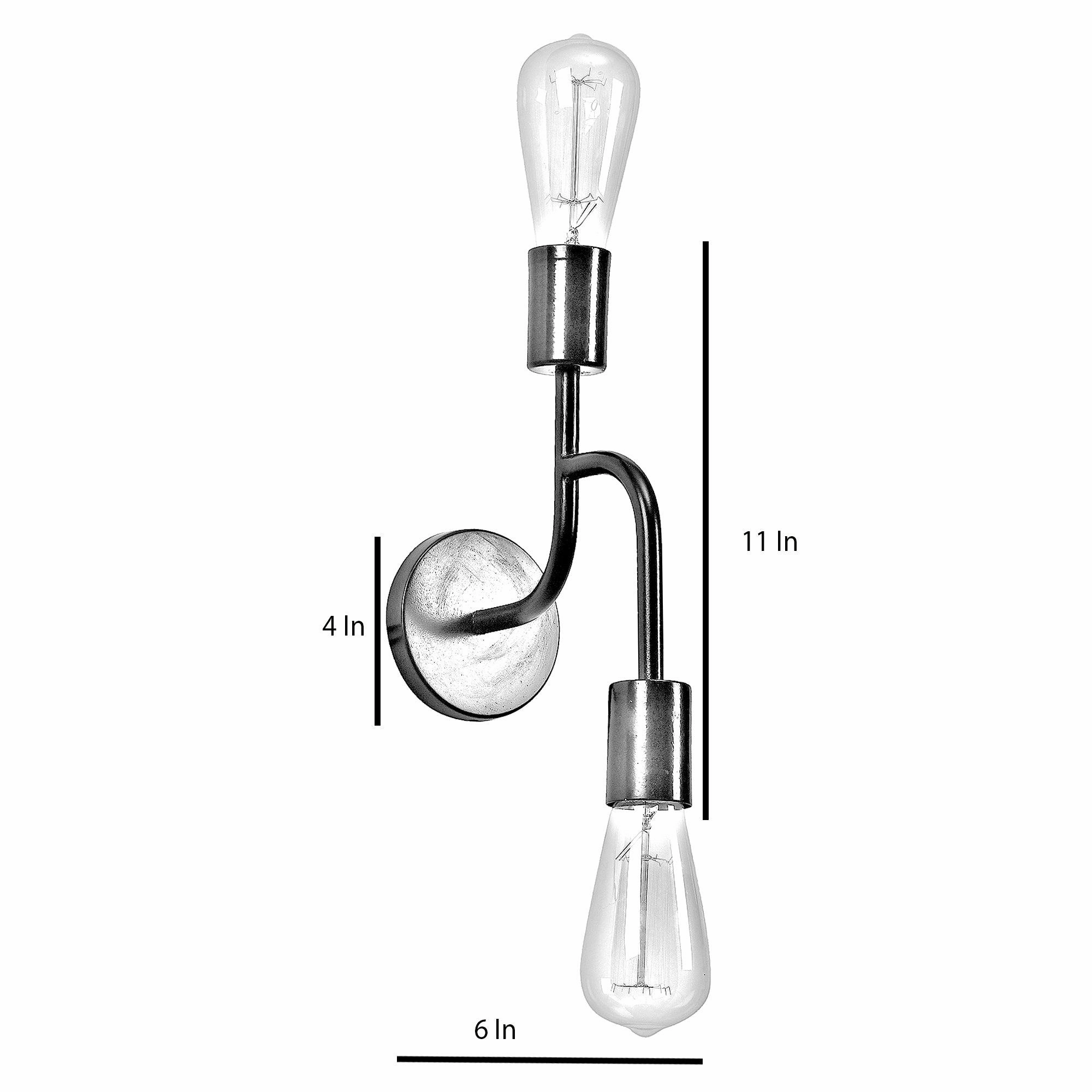 Flute Black Metal Wall Light by SS Lightings