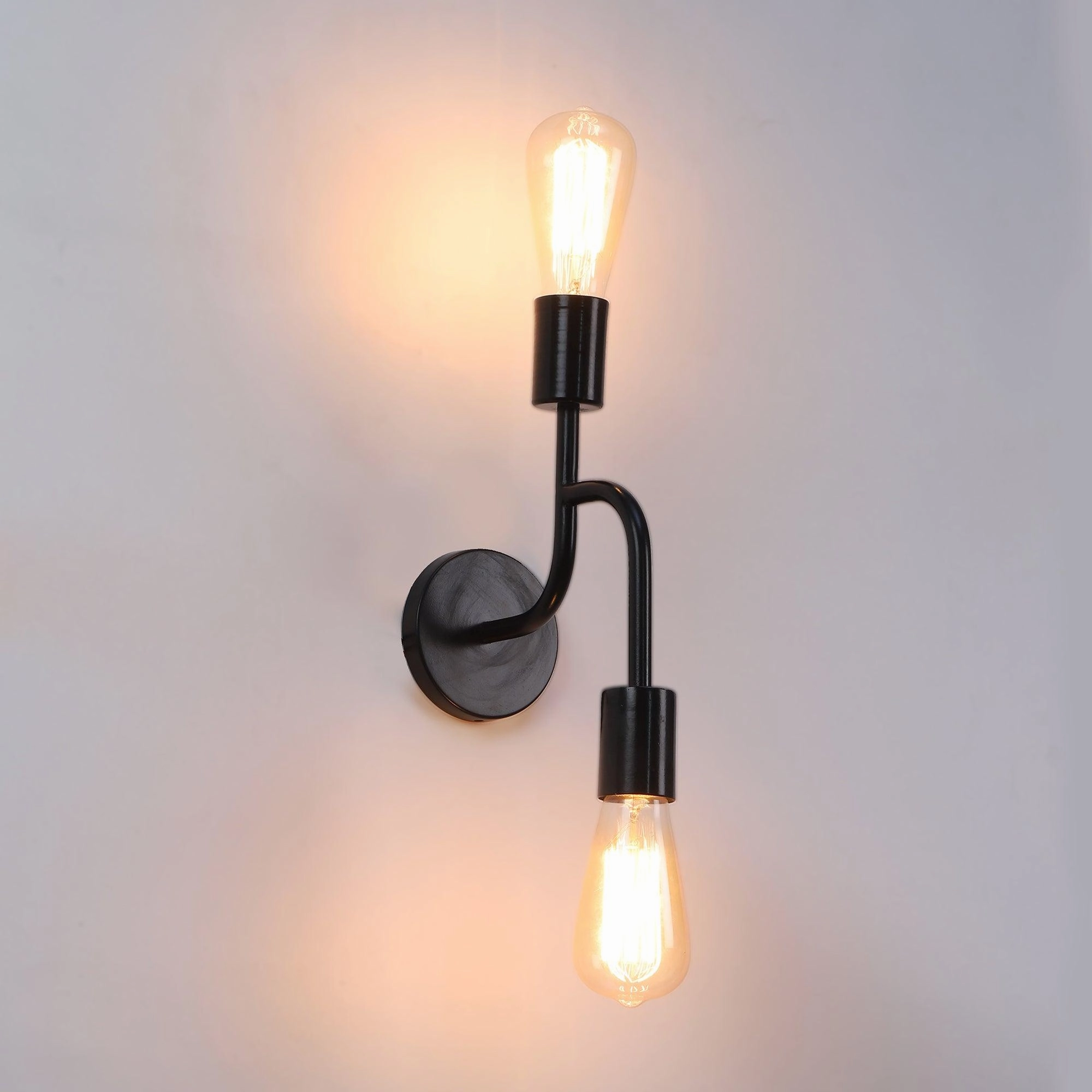Flute Black Metal Wall Light by SS Lightings