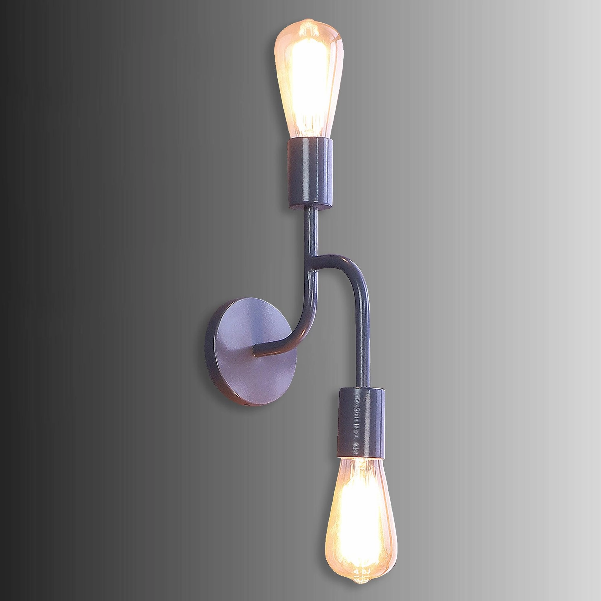 Flute Grey Metal Wall Light by SS Lightings