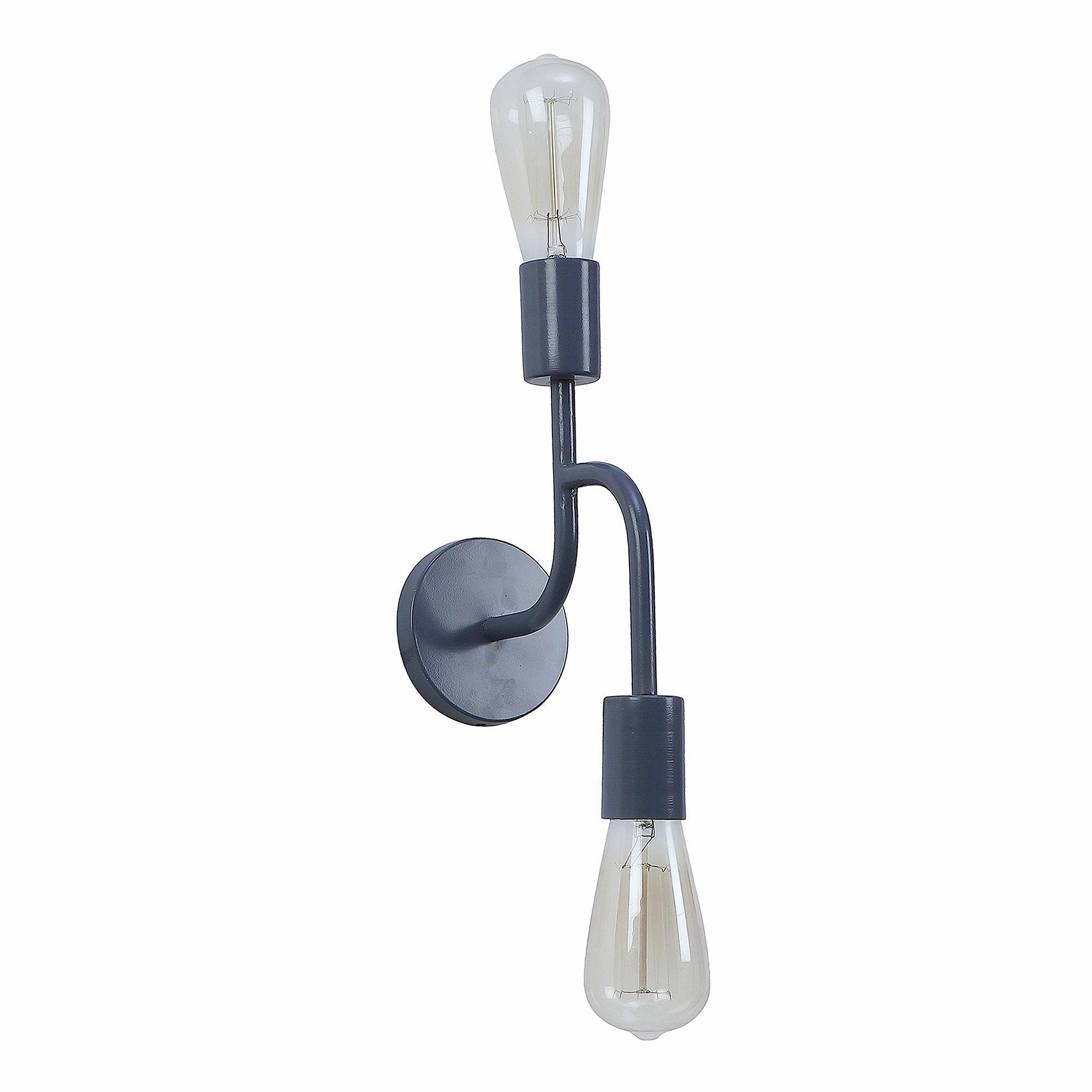 Flute Grey Metal Wall Light by SS Lightings