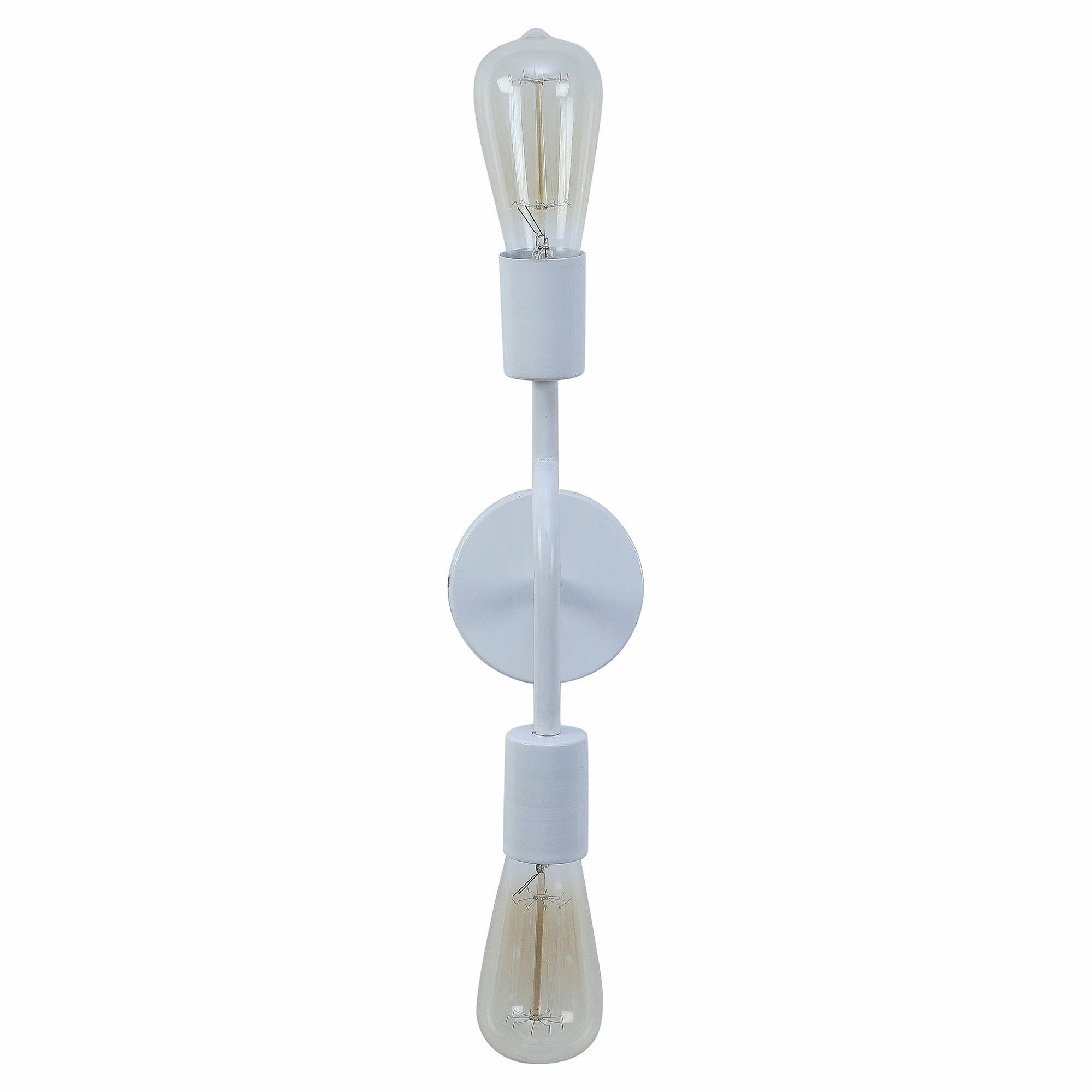 Flute White Metal Wall Light by SS Lightings
