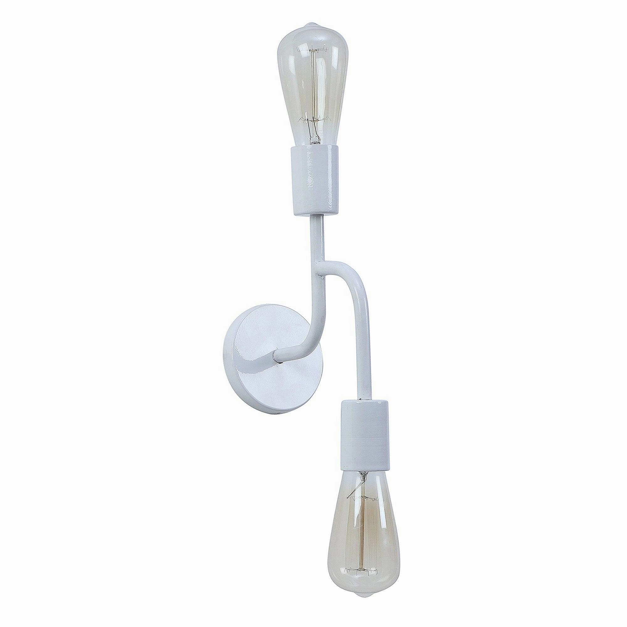 Flute White Metal Wall Light by SS Lightings
