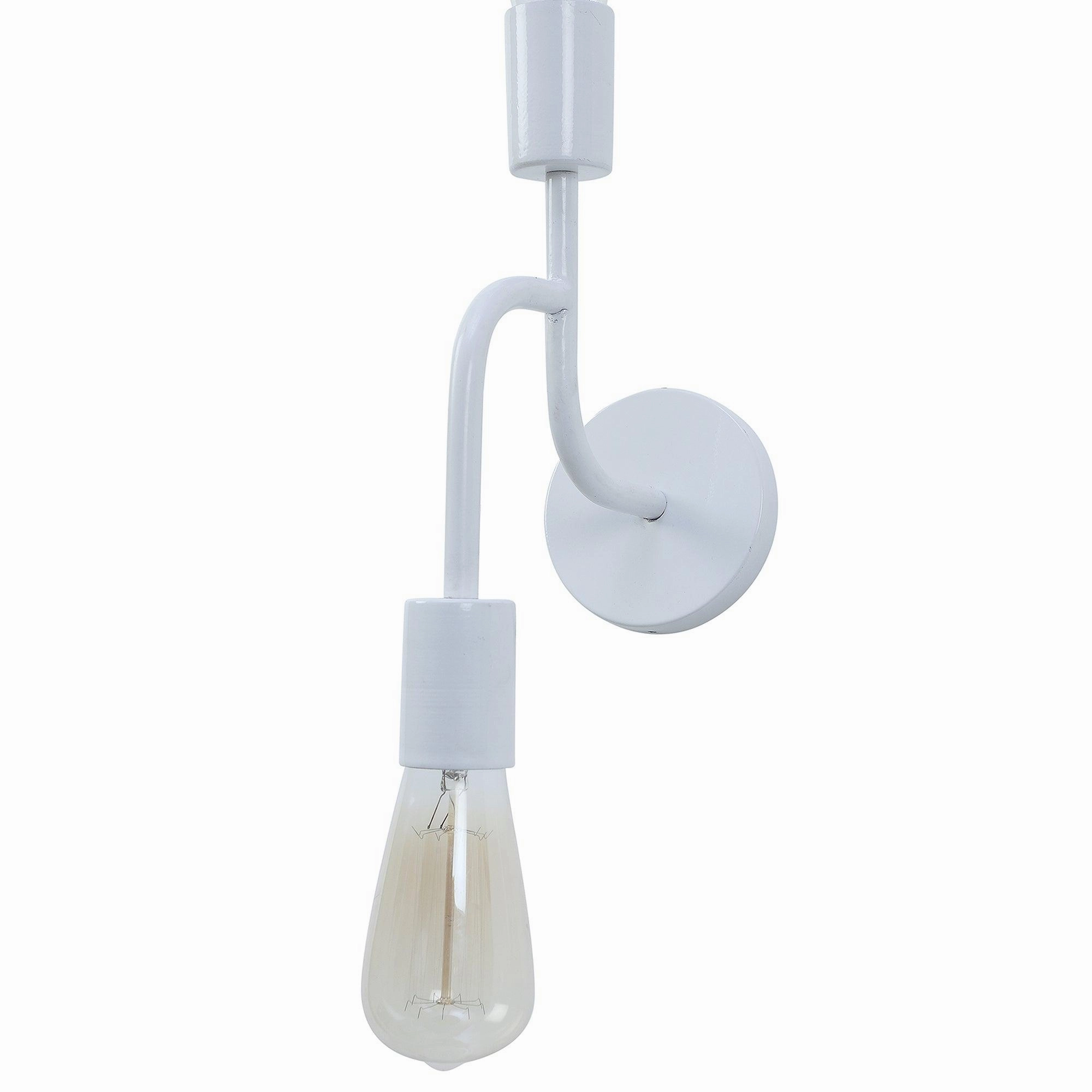 Flute White Metal Wall Light by SS Lightings