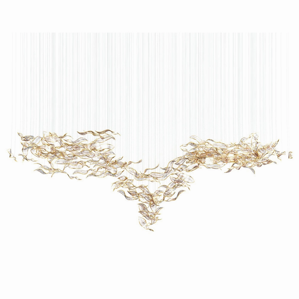 Fluttering Leaves Chandelier flowerpot LED lamp