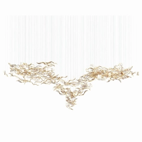 Fluttering Leaves Chandelier flowerpot LED lamp