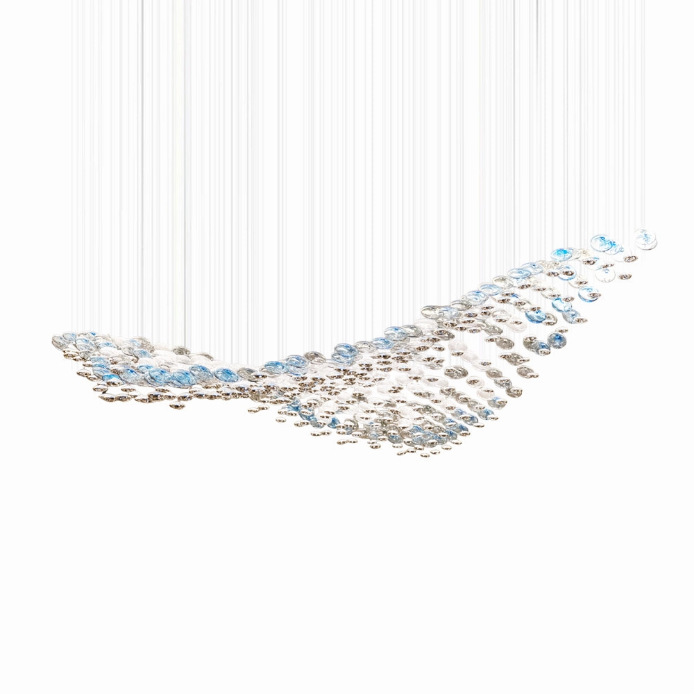 Flying Wave Chandelier flowerpot LED lamp