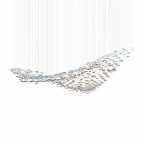 Flying Wave Chandelier flowerpot LED lamp