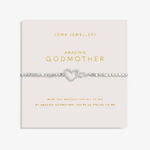 Forever Yours Amazing Godmother Silver Plated Bracelet 7482 Joma Jewellery