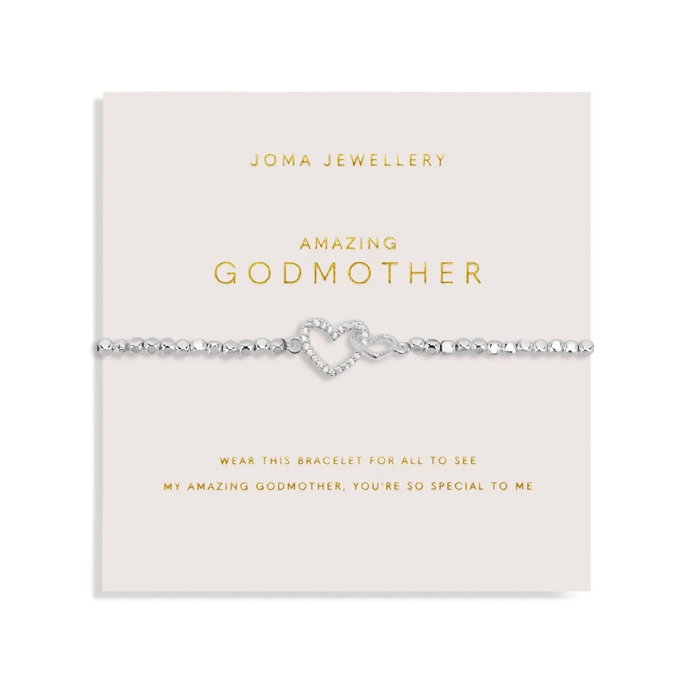 Forever Yours Amazing Godmother Silver Plated Bracelet 7482 Joma Jewellery