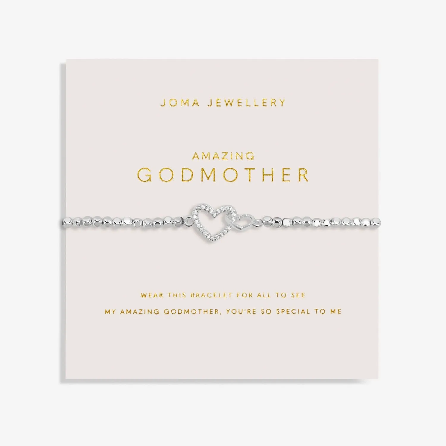 Forever Yours Amazing Godmother Silver Plated Bracelet 7482 Joma Jewellery