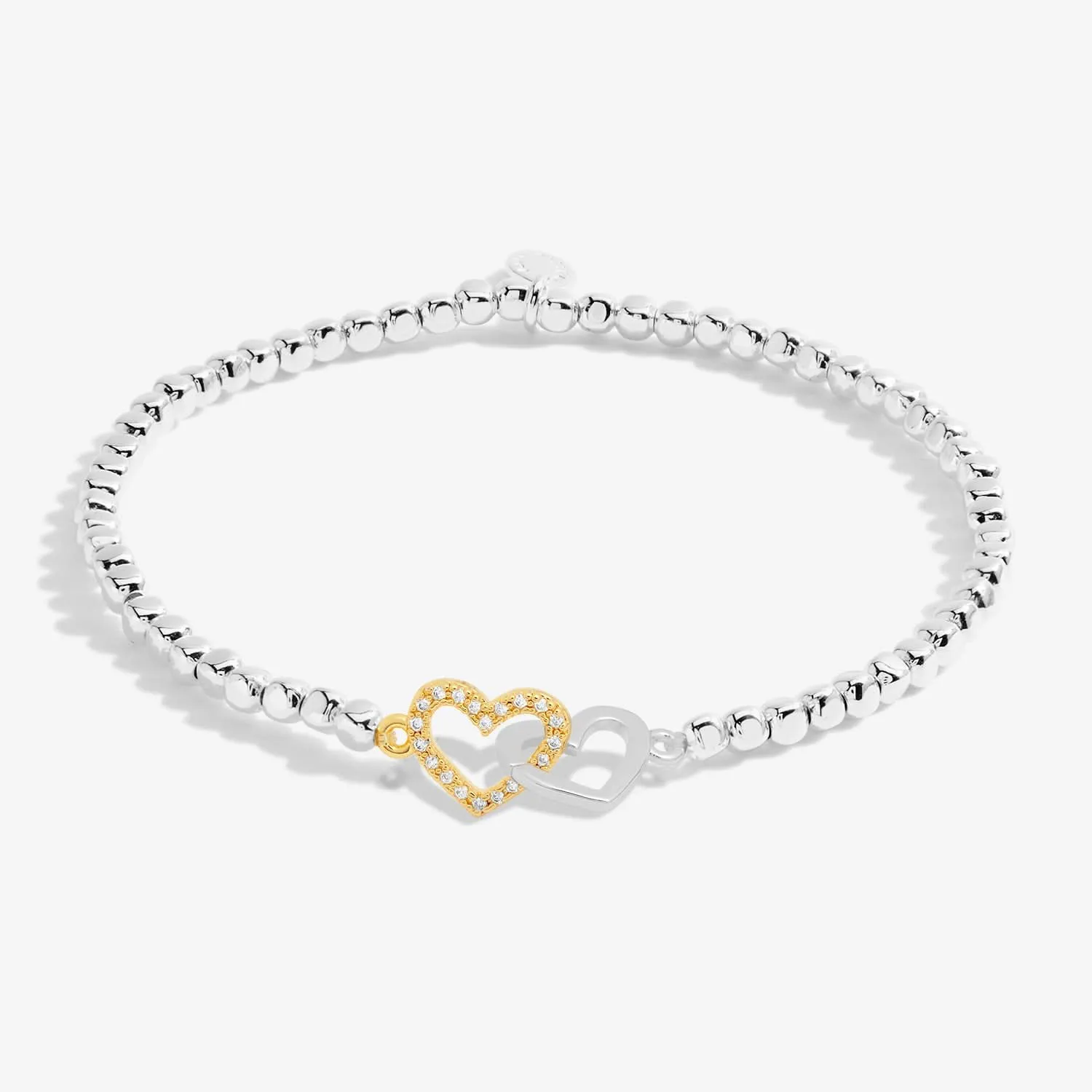 Forever Yours Beautiful Bestie Silver Gold Plated Bracelet 7481 Joma Jewellery
