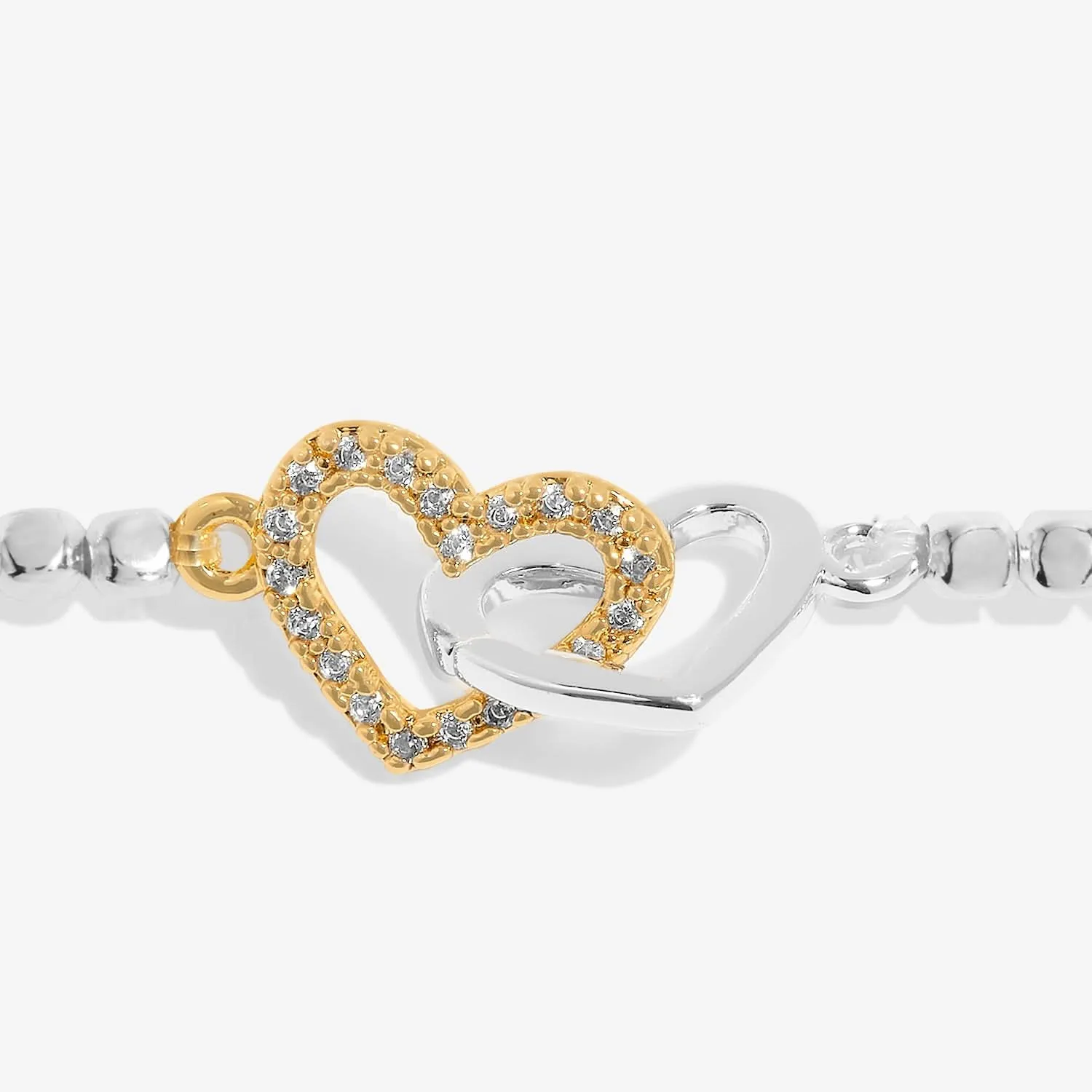 Forever Yours Beautiful Bestie Silver Gold Plated Bracelet 7481 Joma Jewellery