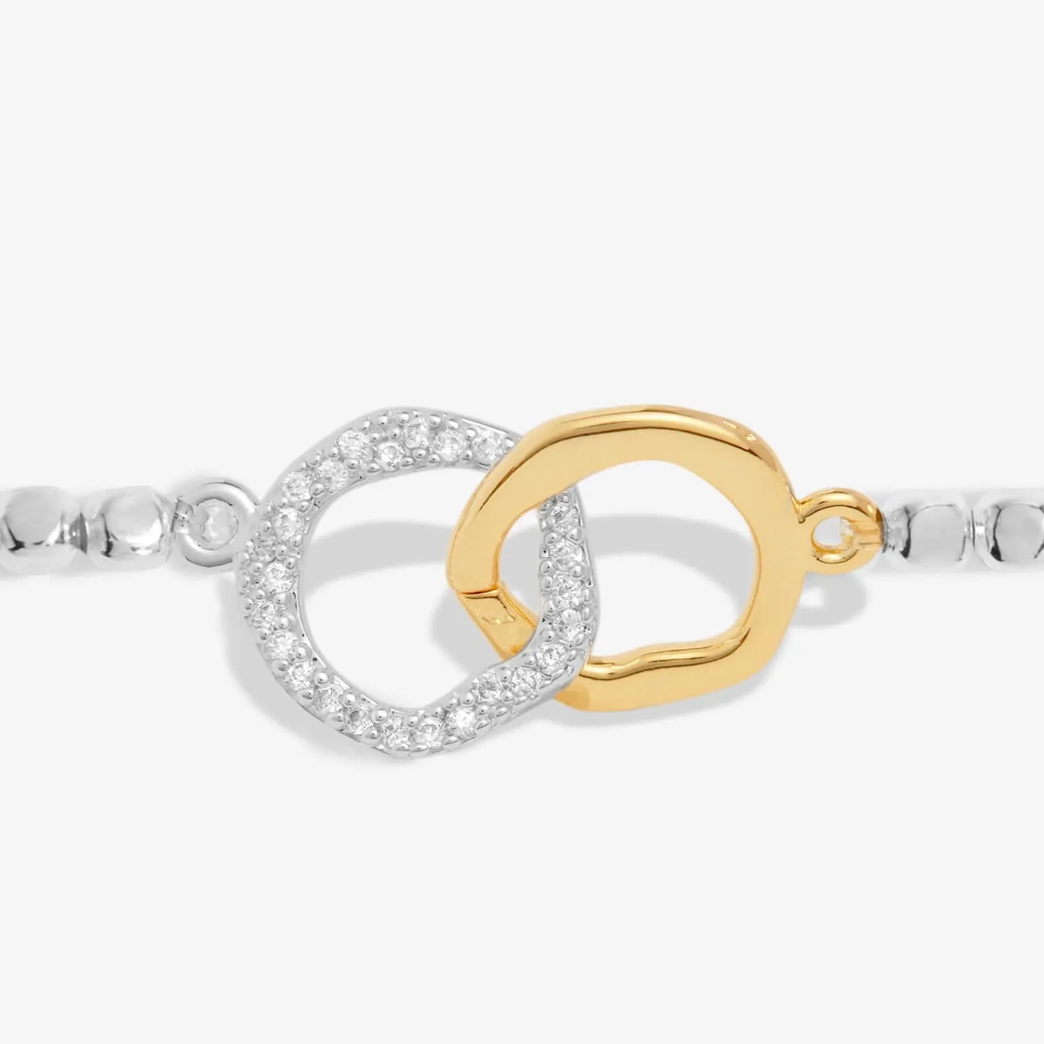 Forever Yours Forever My Soul Sister Silver Gold Plated Bracelet 7480 Joma Jewellery