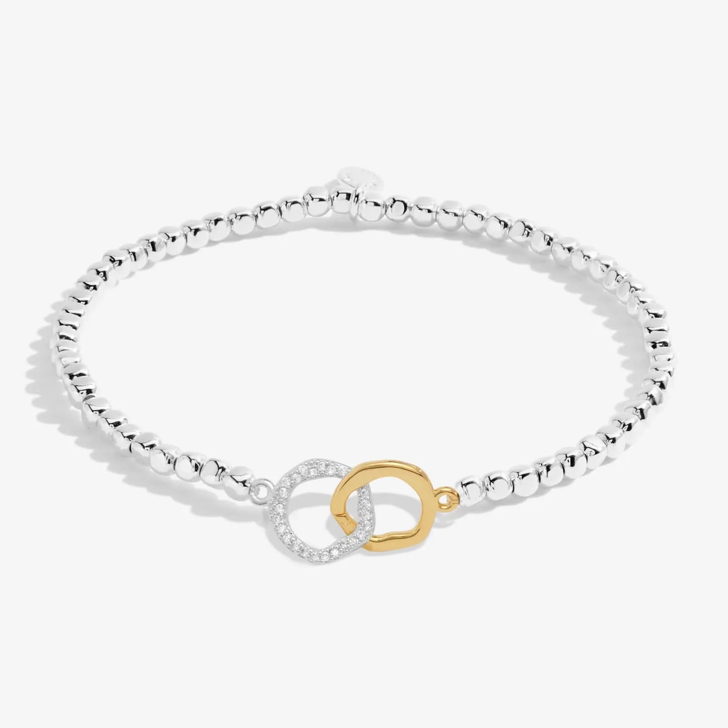 Forever Yours Forever My Soul Sister Silver Gold Plated Bracelet 7480 Joma Jewellery