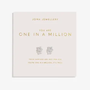 Forever Yours You Are One A Million Silver Plated Earrings 7510 Joma Jewellery