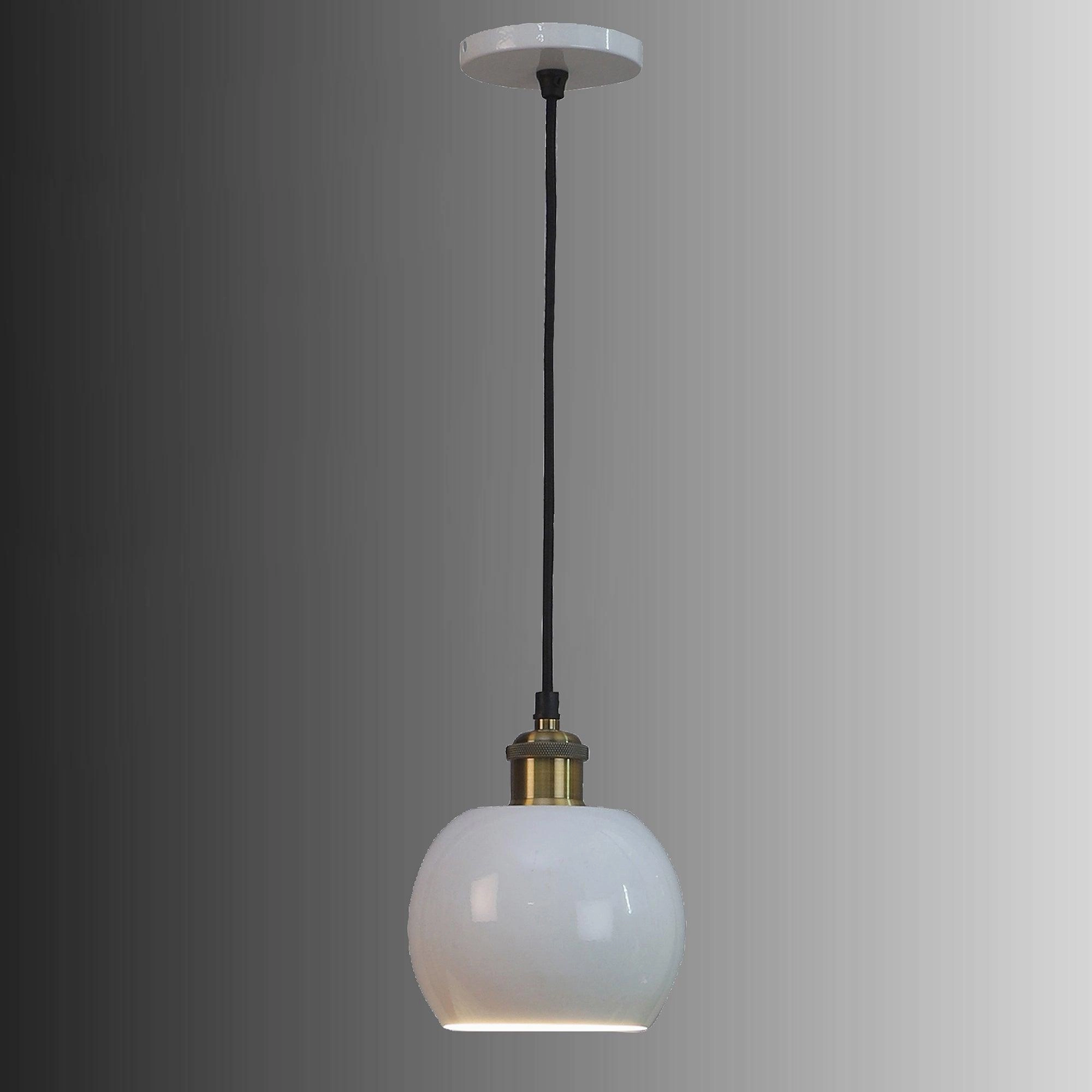 Formul White Metal Hanging Light by SS Lightings
