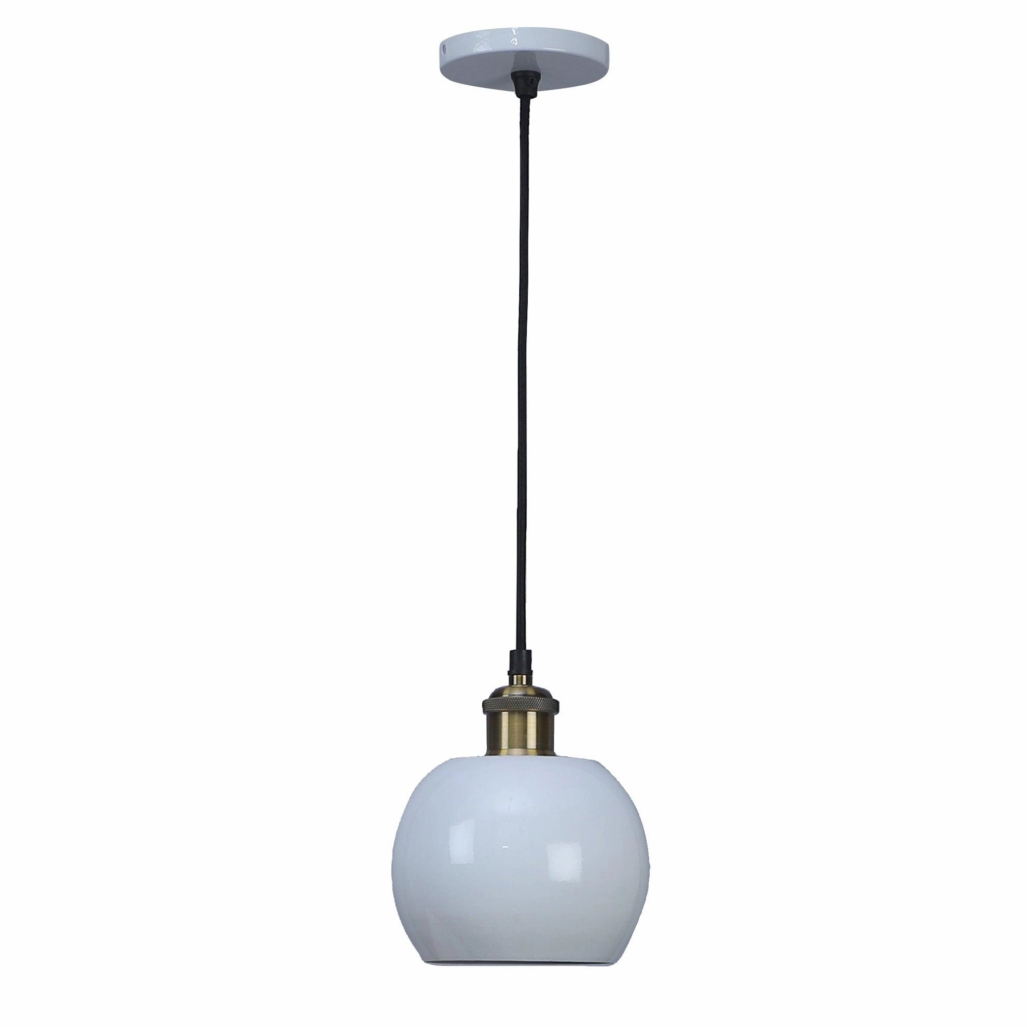 Formul White Metal Hanging Light by SS Lightings