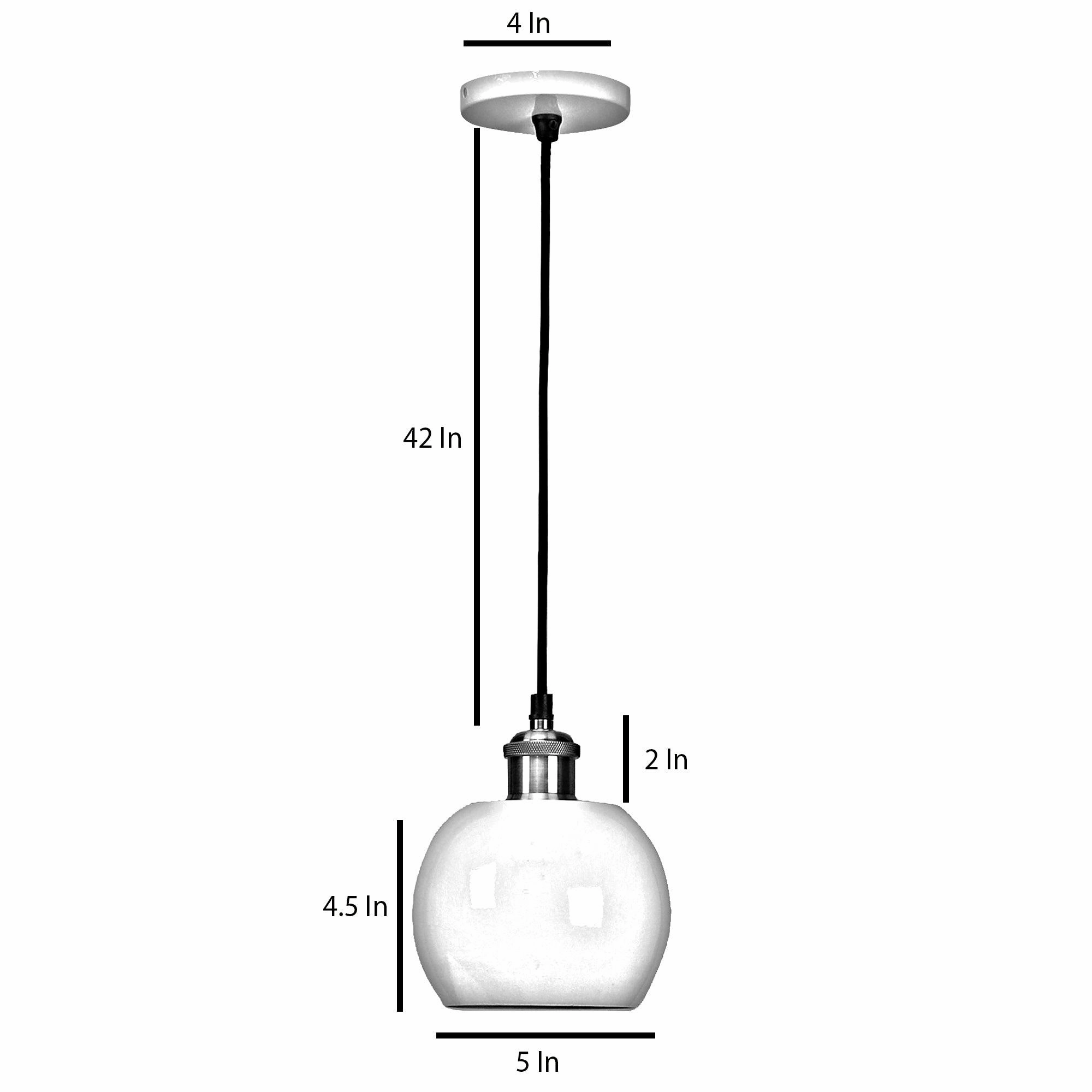 Formul White Metal Hanging Light by SS Lightings