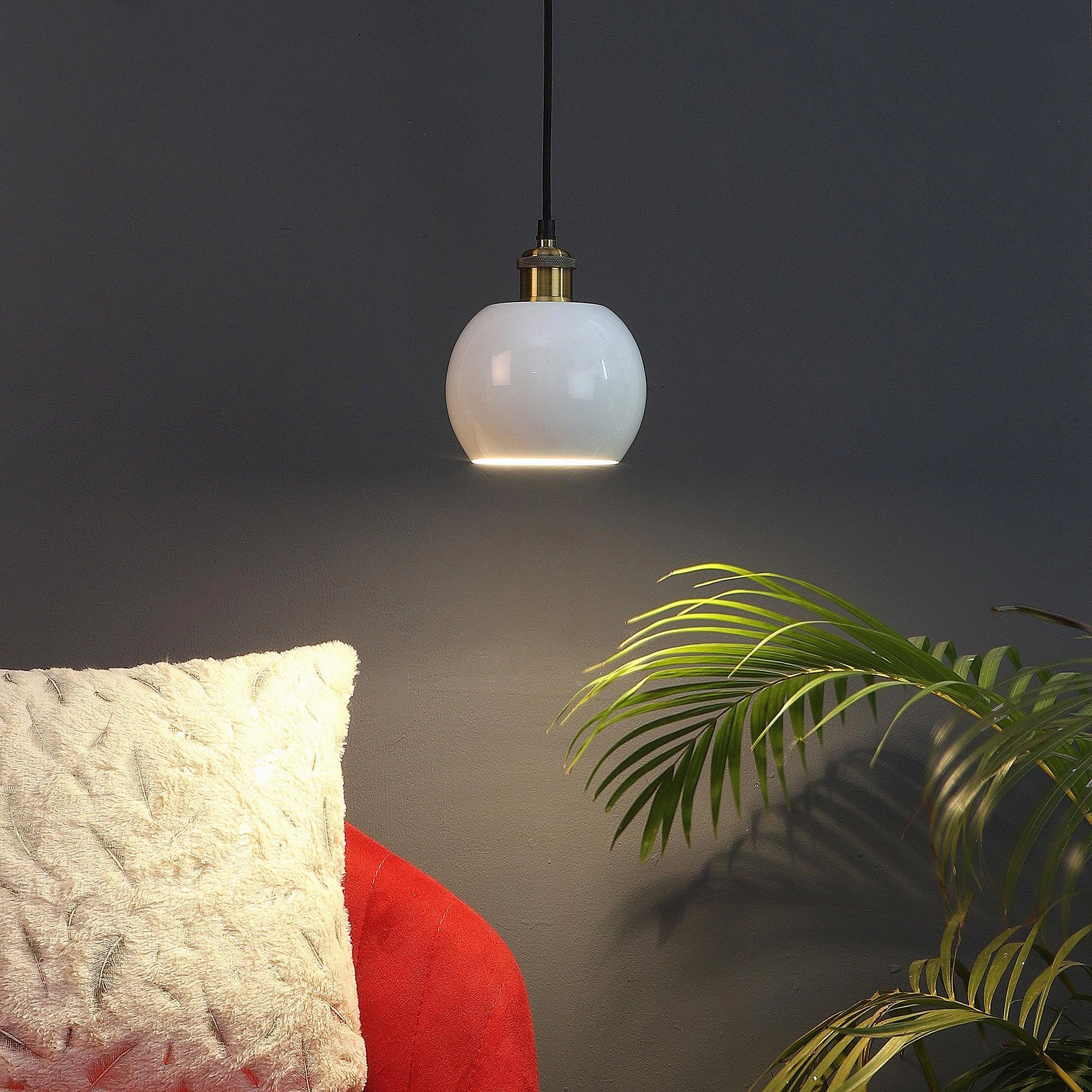 Formul White Metal Hanging Light by SS Lightings