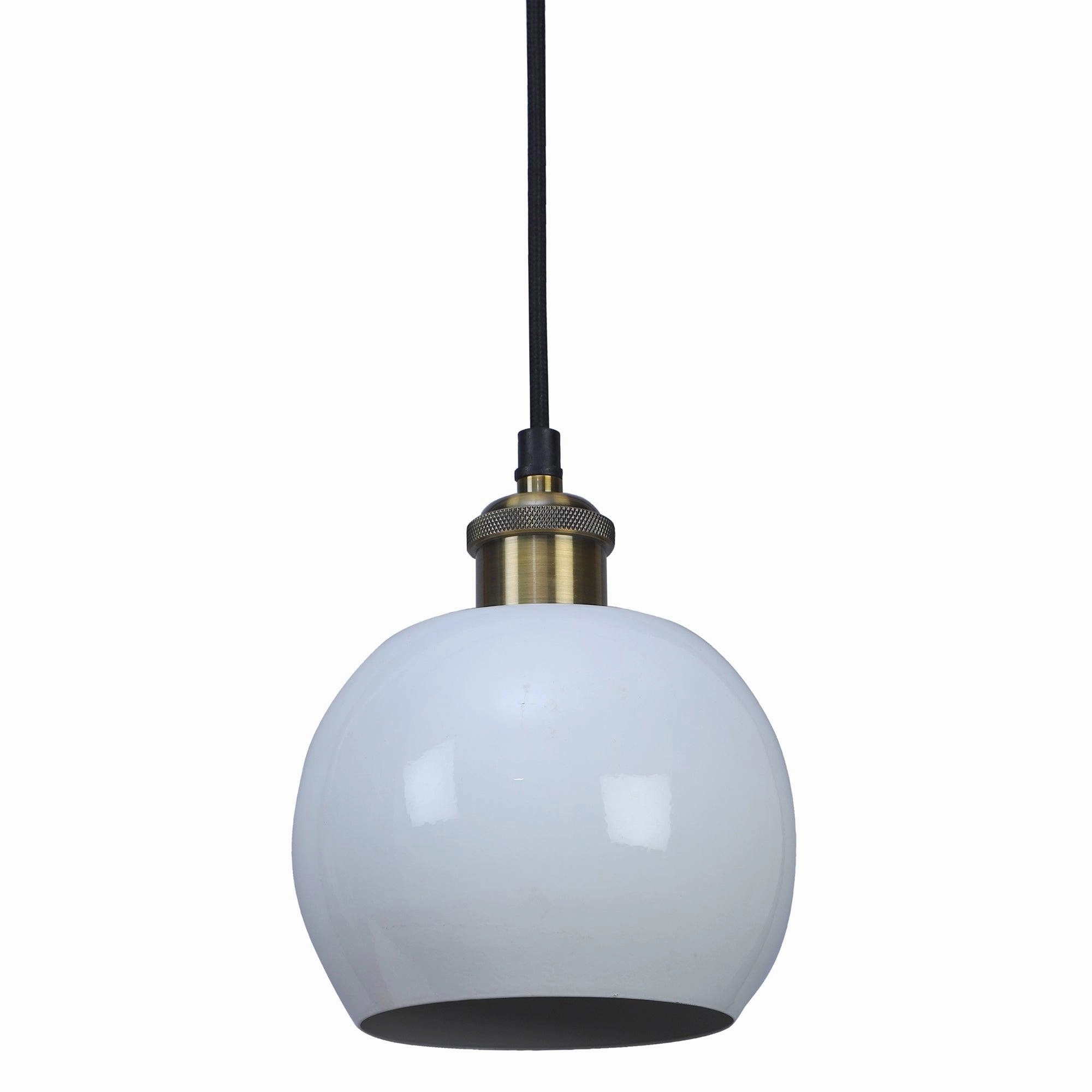 Formul White Metal Hanging Light by SS Lightings