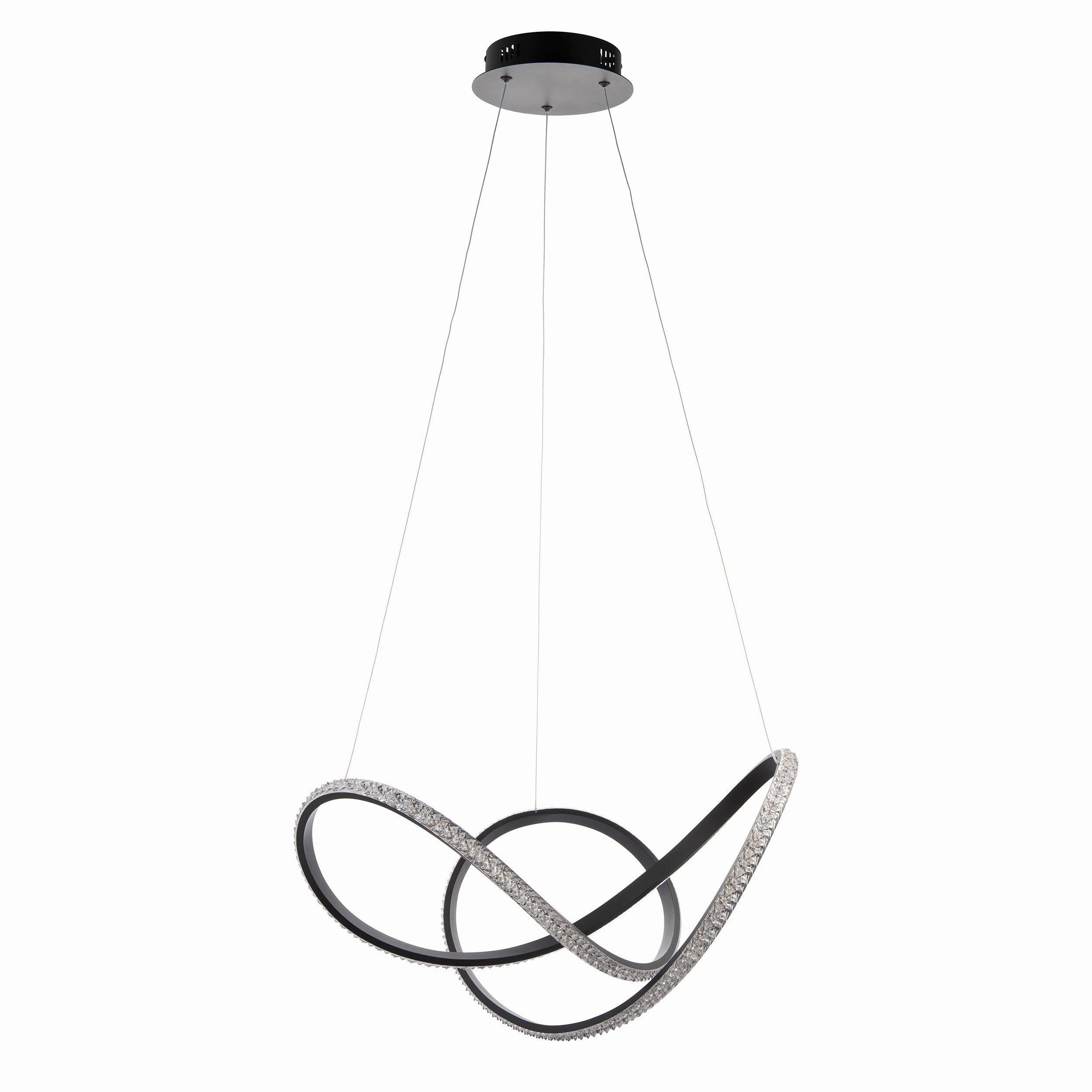 Francisca Modern LED Clear Faceted Acrylic Ceiling Pendant Light