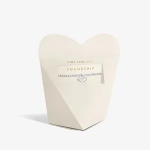 From The Heart Gift Box Friendship Silver Plated Bracelet 7679 Joma Jewellery
