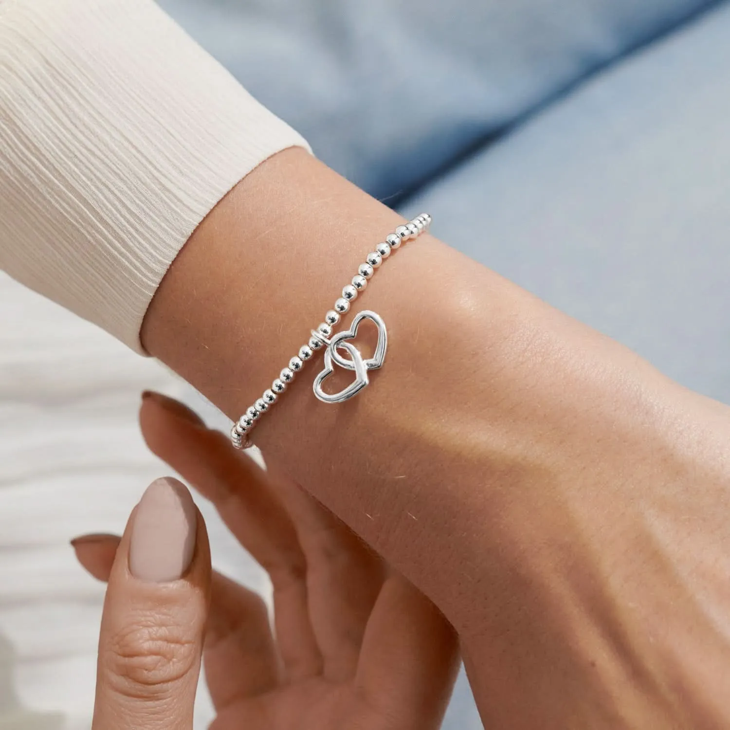 From The Heart Gift Box Friendship Silver Plated Bracelet 7679 Joma Jewellery