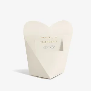 From The Heart Gift Box Friendship Silver Plated Earrings 7683 Joma Jewellery