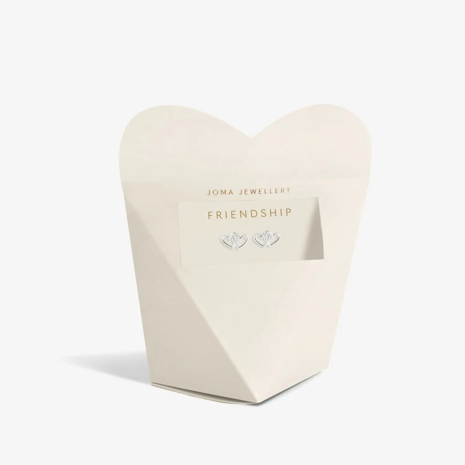 From The Heart Gift Box Friendship Silver Plated Earrings 7683 Joma Jewellery