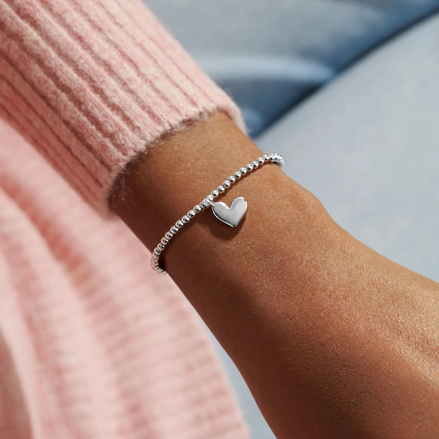 From The Heart Gift Box With Love Silver Plated Bracelet 7680 Joma Jewellery