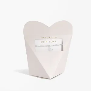 From The Heart Gift Box With Love Silver Plated Bracelet 7680 Joma Jewellery