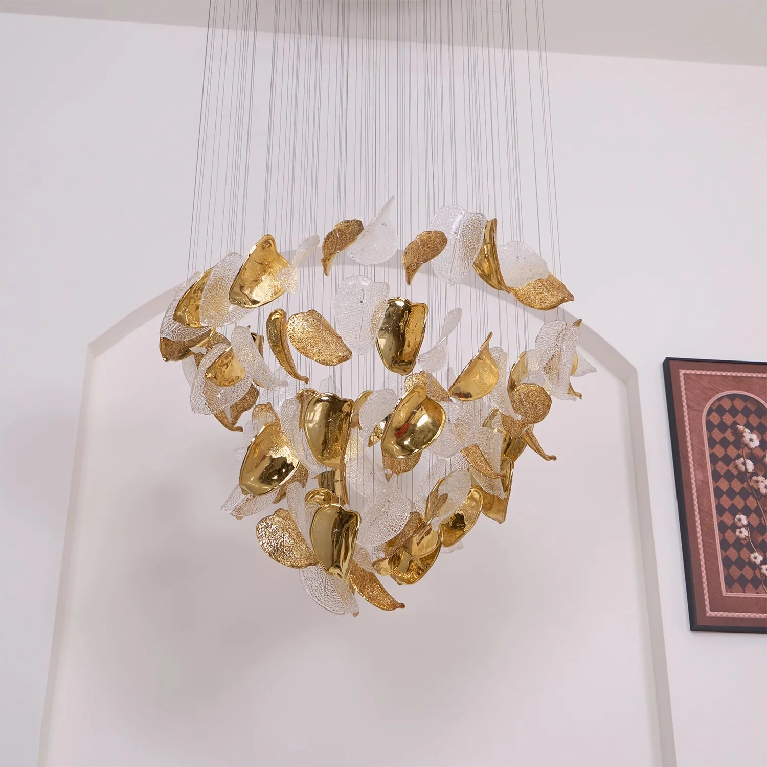 Frozen Leaves Chandelier