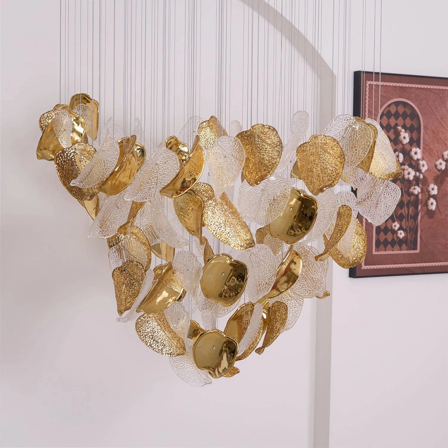 Frozen Leaves Chandelier