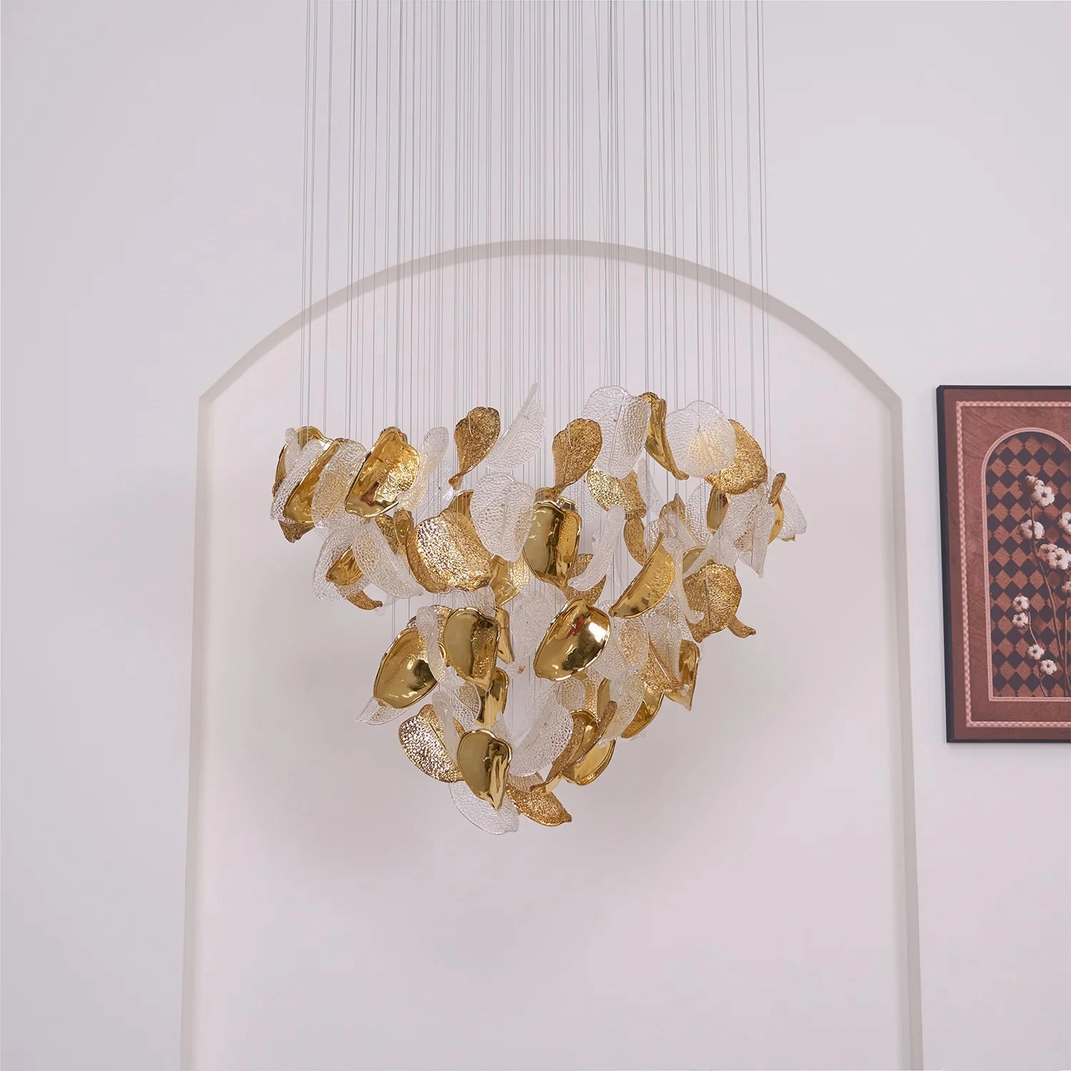 Frozen Leaves Chandelier