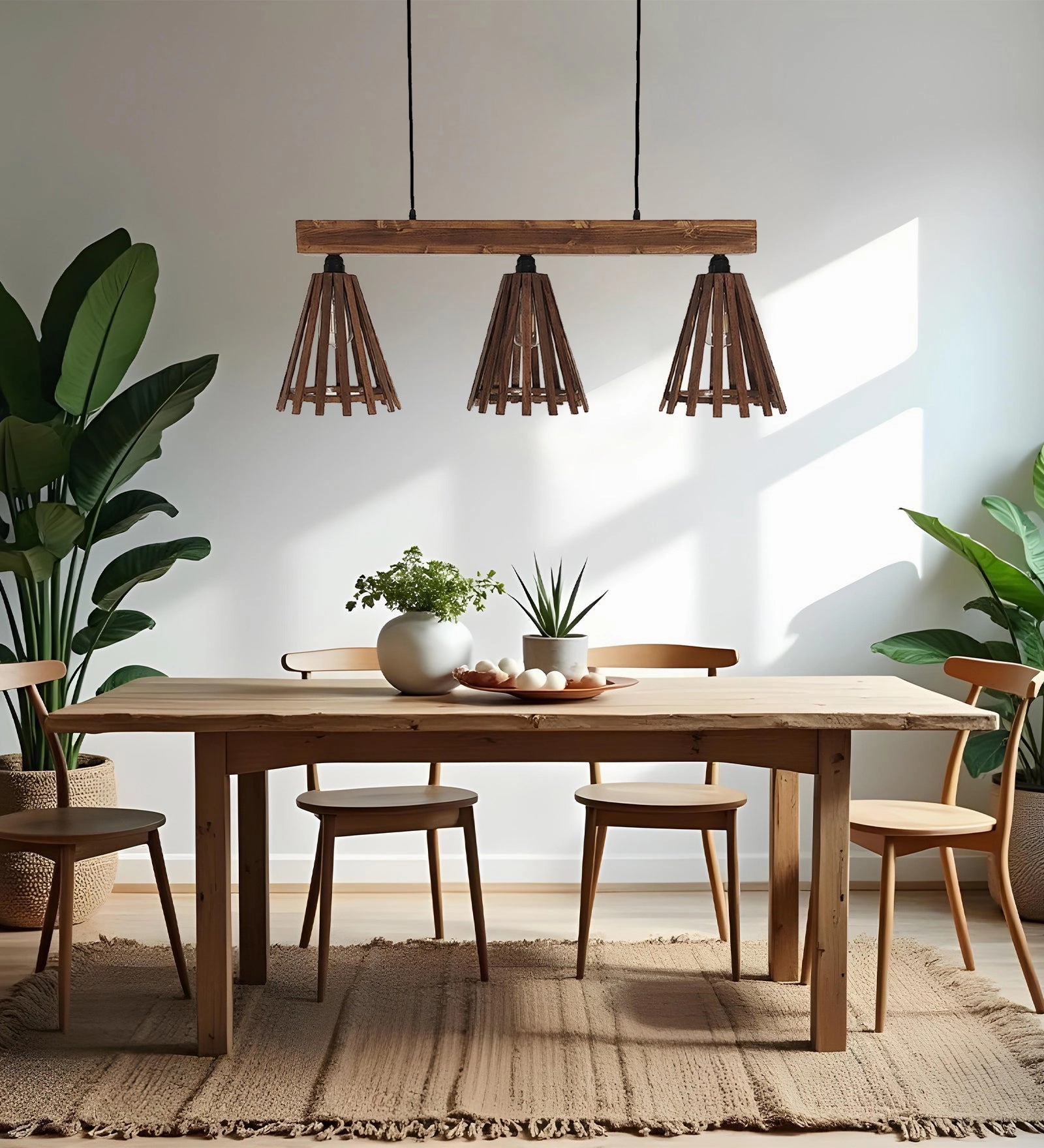 Funnel Brown 3 Series Hanging Lamp (BULB NOT INCLUDED)